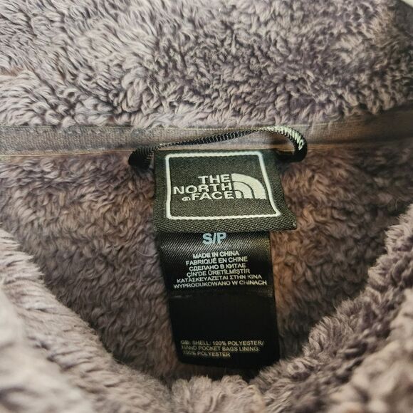 The North Face Osito Fleece Jacket Small Dark Grey Fuzzy Sherpa Full Zip - Picture 10 of 10